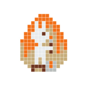 Pixelhobby Lapin Pâques - Modèle Perles Pâques