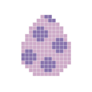 Pixelhobby Œufs Pâques Violet - Modèle Perles Pâques