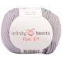 Infinity Hearts Rose 8/4 Lot 20 Pelotes Unicolore 232 Gris Clair - 20 pces