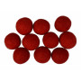 Boules de Feutre Laine 20mm Rouge R1 - 10 pces