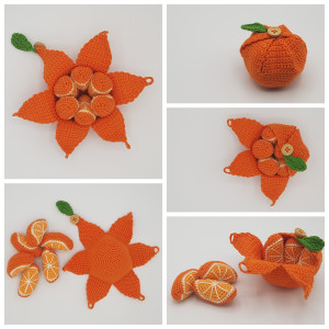Rito Krea Karla's Orange - Patron de Fruit au Crochet 10cm