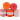 Infinity Hearts Dahlia fil tissu excédentaire 18 Nuances d'Orange - 1 pce