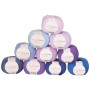 Infinity Hearts Rose 8/4 Pack Coloré 25 Nuances de Violet et Bleu - 10 pces