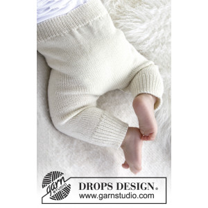 Cozy and Cute by DROPS Design - Baby Bukser Strikkeopskrift str. 1/3 mdr - 3/4 år