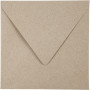 Enveloppes Recyclées, dimension 16x16cm, 120g, 50 pces, naturel