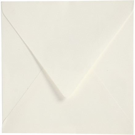 Enveloppe, dimension 16x16cm, 120g, 50 pces, blanc cassé 