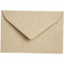 Enveloppe recyclée, naturel, dimension enveloppes 7,8x11,5 cm, 120 gr, 50 pièce/ 1 Pq.