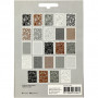 Bloc de papier cartonné avec des motifs façon dentelle, noir, naturel, gris, blanc, A6, 104x146 mm, 200 gr, 24 pièce/ 1 Pq.