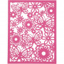 Bloc de papier cartonné avec des motifs façon dentelle, orange, rose, rouge, rose, A6, 104x146 mm, 200 gr, 24 pièce/ 1 Pq.