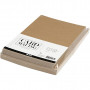 Cartes et Enveloppes, dimension carte 10,5x15cm, dimension envelope 11,5x16,5cm, 50 kits, naturel