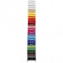 Papier cartonné coloré, ass. de couleurs, A4, 210x297 mm, 180 gr, 120x20 flles/ 1 Pq.