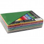 Papier Créatif, A4 210x297mm, 180g, 300 feuilles mélangées, couleurs assorties