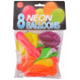 Bini Balloons Ballons Fluo Couleurs Assorties Ø26cm - 8 pces