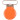Infinity Hearts Clip de Bretelle Rond Orange - 1 pc
