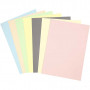 Papier Pastel, A4 210x297mm, 160g, 210 feuilles mélangées, couleurs pastel
