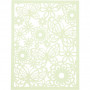 Bloc de papier cartonné avec des motifs façon dentelle, vert, vert clair, jaune, jaune clair, A6, 104x146 mm, 200 gr, 24 pièce/ 