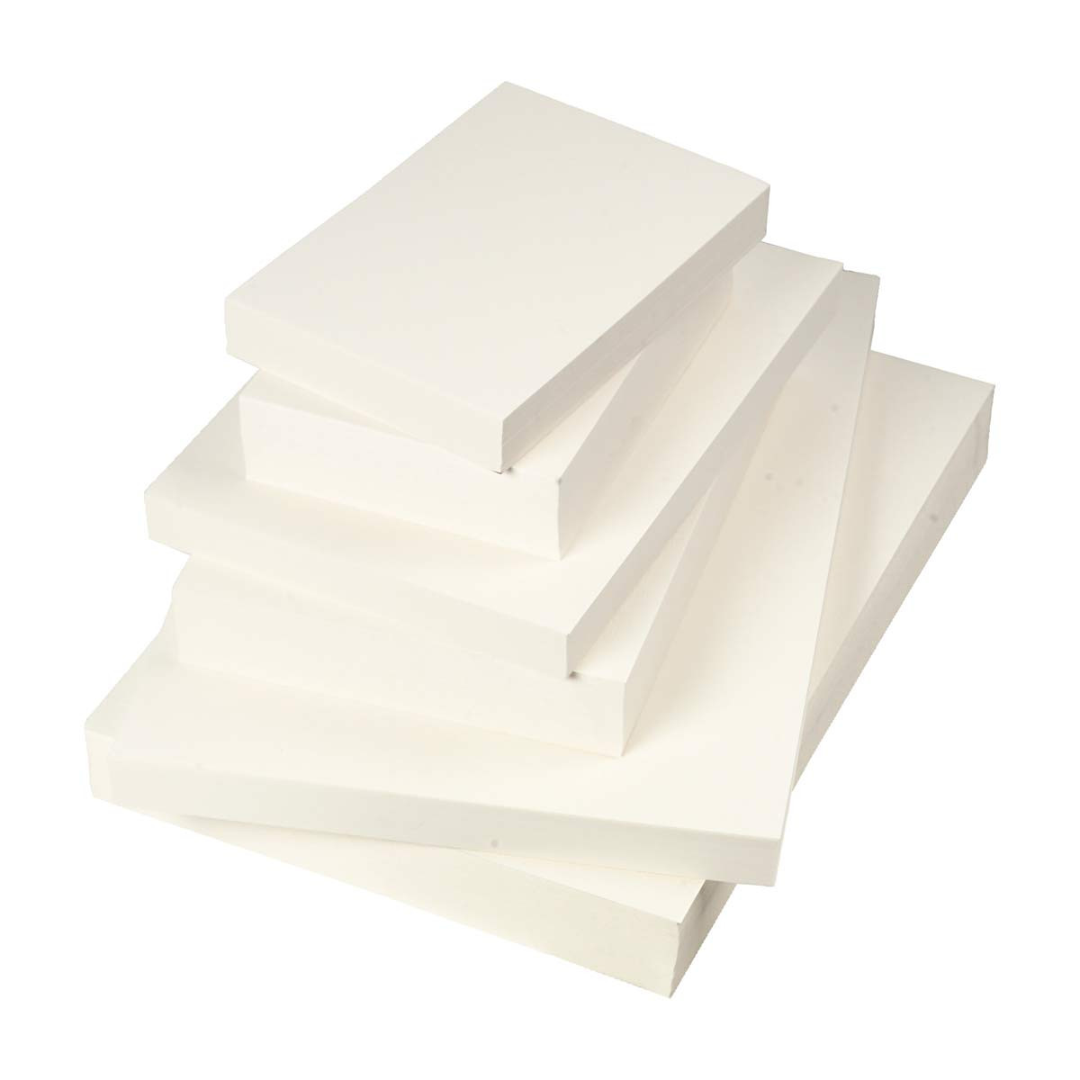Papier aquarelle, blanc, A3,A4,A5, 200+300 g, 6x100 feuilles/ 1 pk