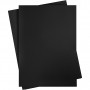 Papier cartonné coloré, noir, 460x640 mm, 210-220 gr, 25 flles/ 1 Pq.