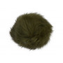 Pompom Tassel Tassel Rabbit Hair Army Green 60 mm