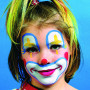 Eulenspiegel Peinture pour visage - set de maquillage, cul. couleurs, clown, 1set
