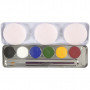 Eulenspiegel Ansigtsmaling - Palette de maquillage, ass. couleurs, 6pcs.