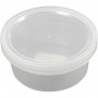 Pot en plastique avec couvercle, H: 38 mm, d 84 mm, 125 ml, 20 pièce/ 1 Pq.