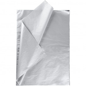 Lote de 26 Feuilles de papier de soie Folia 50x70cm (Blanc) à prix bas