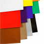 Papier glacé, ass. de couleurs, 32x48 cm, 80 gr, 11x25 flles/ 1 Pq.
