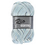 Lammy Rio Yarn Print 622 Blanc/Gris/Bleu 50 grammes