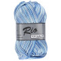 Lammy Rio Imprimé Fil 623 Blanc/Bleu 50 grammes