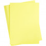 Carton, jaune clair, A2, 420x594 mm, 180 g, 100 flles/ 1 pk.