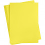 Carton, jaune soleil, A2, 420x594 mm, 180 g, 100 flles/ 1 pk