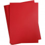 Carton, rouge Noël, A2, 420x594 mm, 180 g, 100 flles/ 1 pk