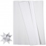 Bandelettes Papier pour Étoile Blanc 45cm 15mm Ø6,5cm - 500 pces