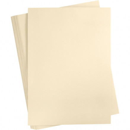 Papier Cartonné Coloré, blanc cassé, A2, 420x594 mm, 180 gr, 100