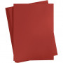 Carton, rouge foncé, A2, 420x594 mm, 180 g, 100 flles/ 1 pk.