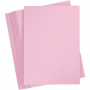 Papier Cartonné Coloré, rose clair, A4, 210x297 mm, 180 gr, 100 flles/ 1 Pq.