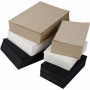 Papier cartonné, noir, gris, gris-brun, blanc, A3,A4, 100+135 g, 6000 feuilles ass. / 1 pk.
