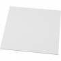 Panneau de toile, dimension 20x20 cm, épaisseur 3 mm, 10 pcs, blanc