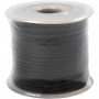 Cordon de perlage élastique, épaisseur 2 mm, noir, 25m
