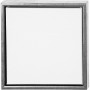 ArtistLine Toile avec cadre, dimensions extérieures 34x34 cm, profondeur 3 cm, 1 pce, blanc, argent antique