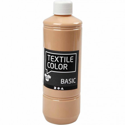 Peinture Textile Color, beige clair, 500 ml/ 1 flacon 