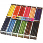 Crayons de Couleur Colortime, ass. de couleurs, L: 17,45 cm, mine 5 mm, JUMBO, 12x12 pièce/ 1 Pq.