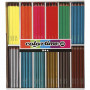 Crayons de Couleur Colortime, L: 17,45 cm, mine 4 mm, 144 pièce/ 1 Pq.