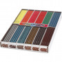 Crayons de Couleur Colortime, couleurs métalliques, couleurs néons, L: 17,45 cm, mine 3 mm, 144 pièce/ 1 Pq.
