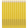 Crayons de Couleur Colortime, jaune, L: 17,45 cm, mine 5 mm, JUMBO, 12 pièce/ 1 Pq.