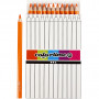 Crayons de Couleur Colortime, orange, L: 17,45 cm, mine 5 mm, JUMBO, 12 pièce/ 1 Pq.