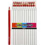 Crayons de Couleur Colortime, rouge, L: 17,45 cm, mine 5 mm, JUMBO, 12 pièce/ 1 Pq.