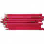 Crayons de Couleur Colortime, rose, L: 17,45 cm, mine 5 mm, JUMBO, 12 pièce/ 1 Pq.