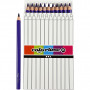 Crayons de Couleur Colortime, violet, L: 17,45 cm, mine 5 mm, JUMBO, 12 pièce/ 1 Pq.